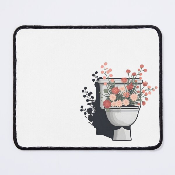 Item preview, bouquet rests in a toilet bowl designed and sold by erryaccess.