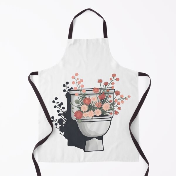 Item preview, bouquet rests in a toilet bowl designed and sold by erryaccess.