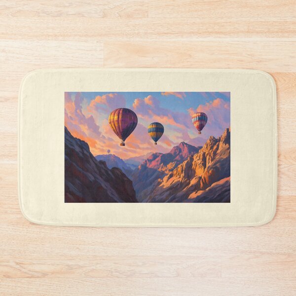 Item preview, Hot Air Balloon Over Mountains designed and sold by Alin Richard Iovănuț.