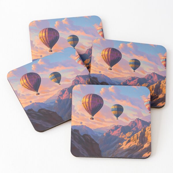 Item preview, Hot Air Balloon Over Mountains designed and sold by Alin Richard Iovănuț.