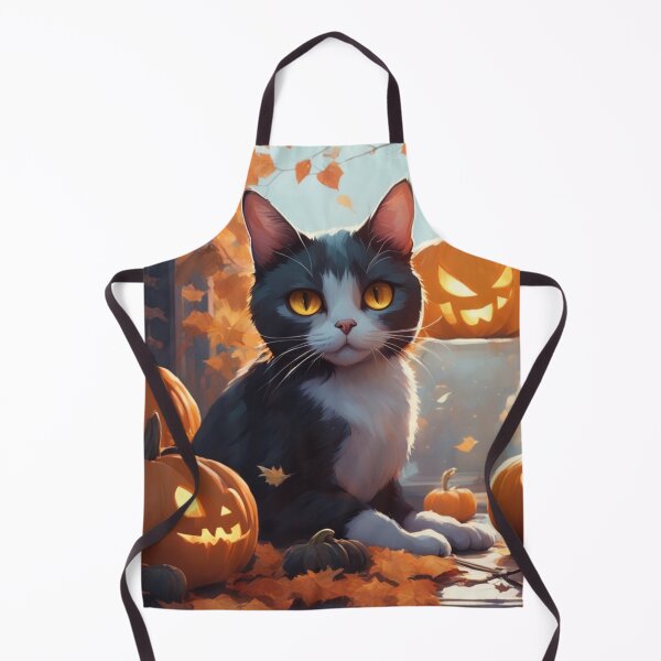 Item preview, Halloween Grey and White Cat designed and sold by Wisdi.