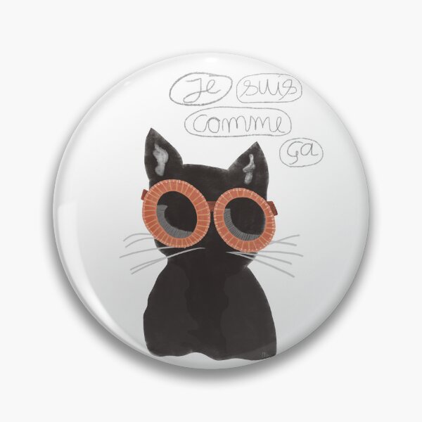 Item preview, Cat with Pink Sunglasses and French Quote designed and sold by NanisCorner.