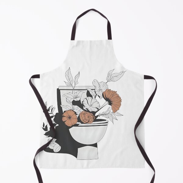Item preview, bouquet rests in a toilet bowl designed and sold by erryaccess.