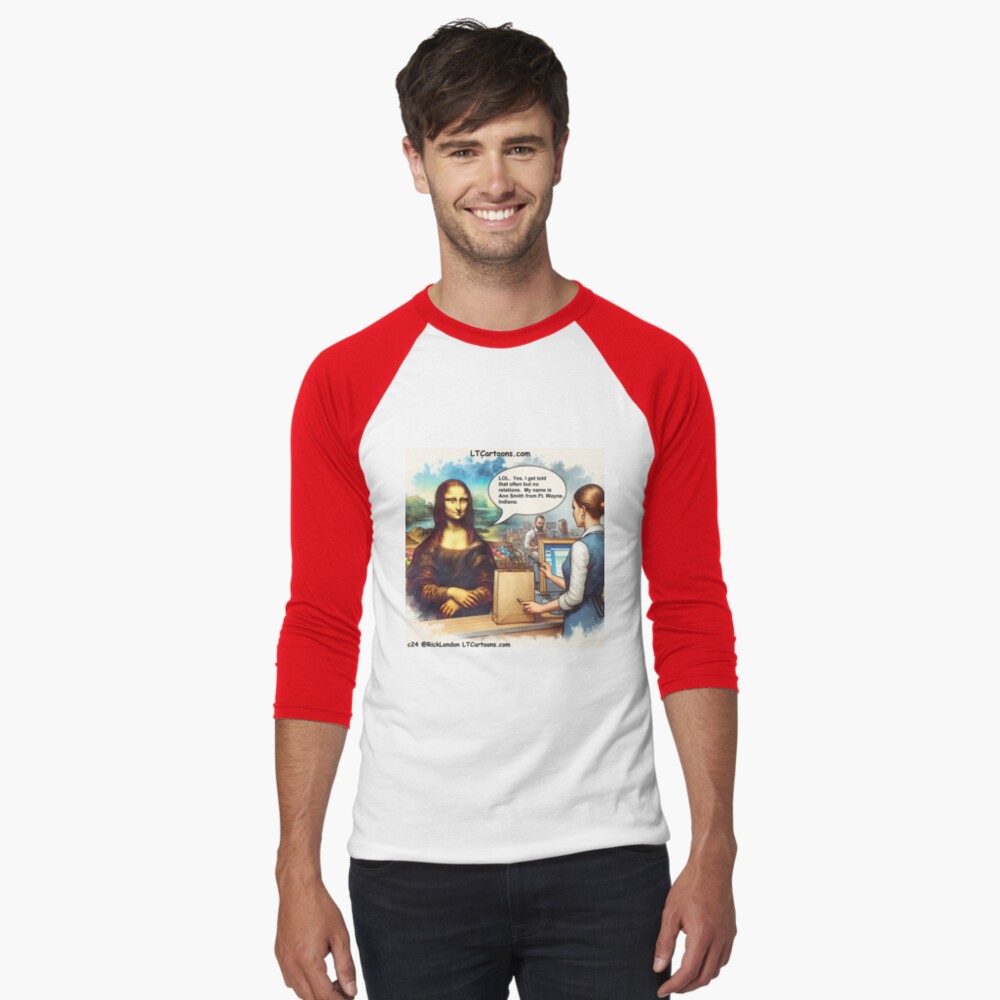 Item preview, Baseball ¾ Sleeve T-Shirt designed and sold by ltcartoons.