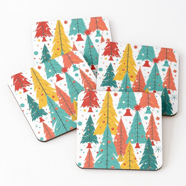 Item preview, Kitschmas Fir Christmas Trees Retro Abstract designed and sold by taiche.