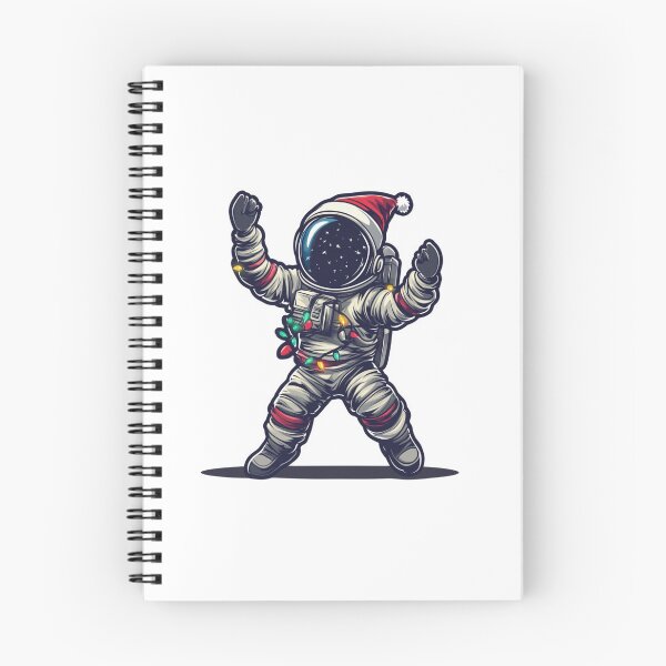 Item preview, Dancing Christmas Astronaut designed and sold by NicolasGlowArt.