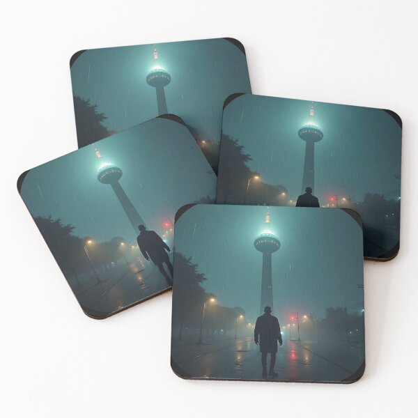 Item preview, Tower with Light in Night Rain 01 designed and sold by kjp-design.
