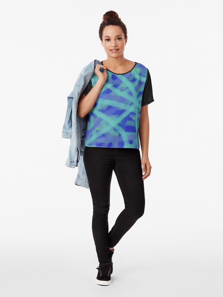 Alternate view of Sea Chiffon Top