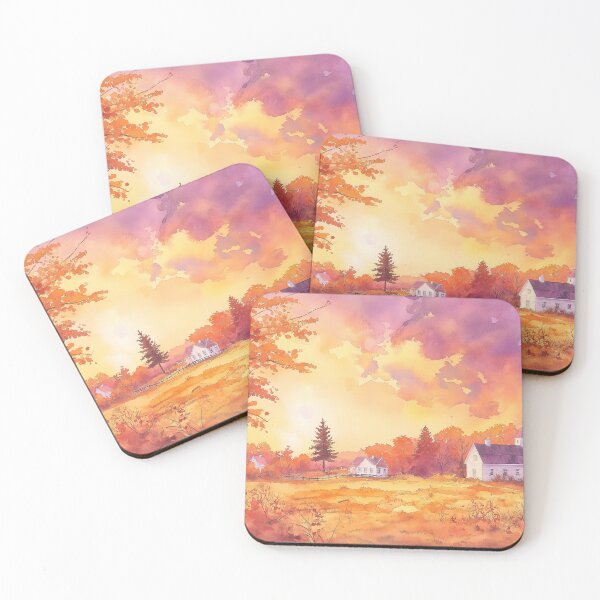 Item preview, Fall Prairie Field at Sunset designed and sold by Laceyjae Digital Art.