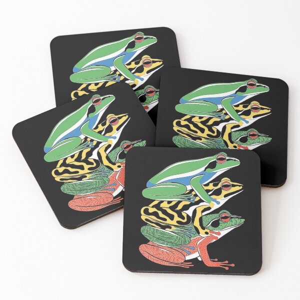 Item preview, Vibrant Frogs Stack - Nature-Inspired Colorful Art,Funny Gift For Frogs Lovers designed and sold by love3617.