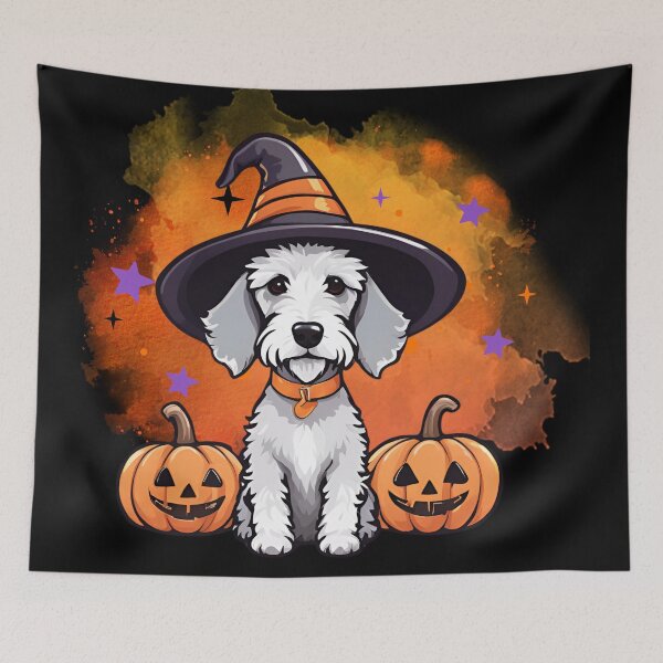 Item preview, Bedlington Terrier Halloween Wizard Dog – Adorable Bedlington Terrier in Wizard Costume for Halloween designed and sold by GoodyPaws.