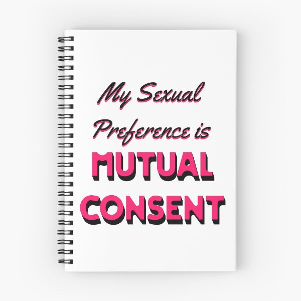 Item preview, my sexual preference is mutual consent. pink black text designed and sold by JonathanP514.