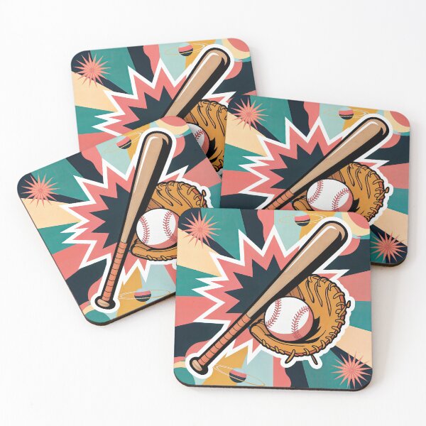 Item preview, Sticker T-Shirt Design Trending: BASEBALL BAT, BALL & MITT designed and sold by ForeverPrintsOK.