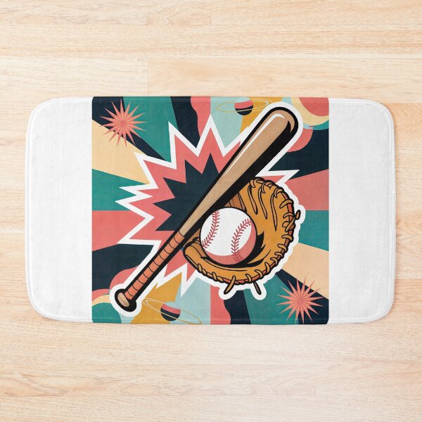 Item preview, Sticker T-Shirt Design Trending: BASEBALL BAT, BALL & MITT designed and sold by ForeverPrintsOK.