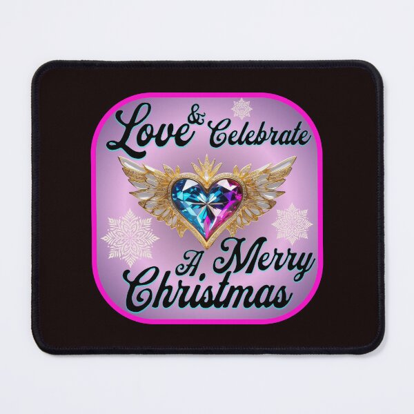 Item preview, Love & Celebrate - Radiant Winged Heart Christmas Design designed and sold by SportyAndArtful.