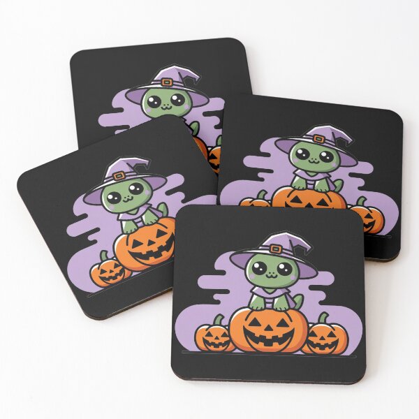 Item preview, Adorable Halloween Turtle in Witch Costume – Cute Sticker Design designed and sold by MonkiFlipp.