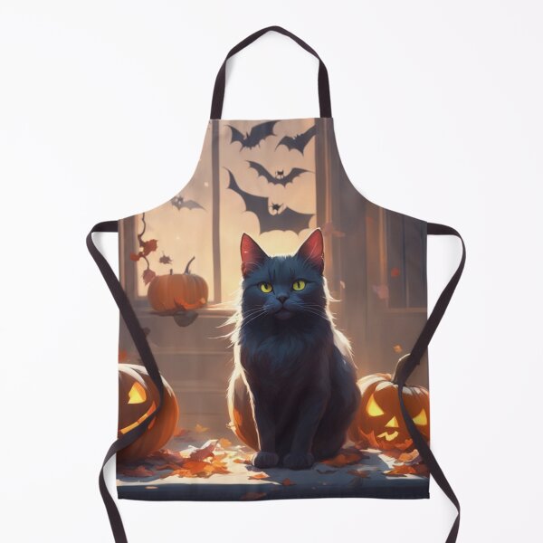 Item preview, Menacing Grey Halloween Cat designed and sold by Wisdi.