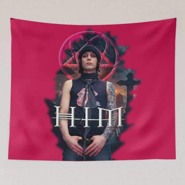 Item preview, HIM _Love_Metal_Ville_Valo designed and sold by MusicVibesTee.