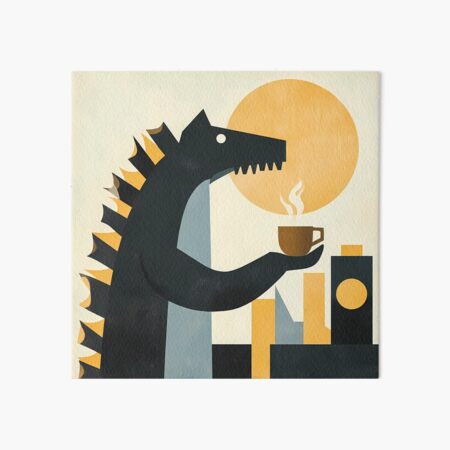 Item preview, Bauhaus Godzilla with Coffee designed and sold by NatureStyle555.