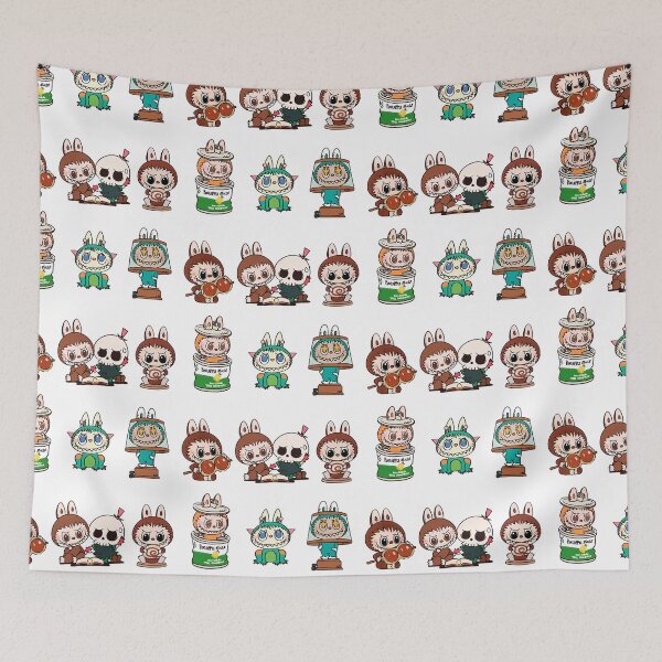 Item preview, Labubu monsters sticker bundle pack designed and sold by retrippy.