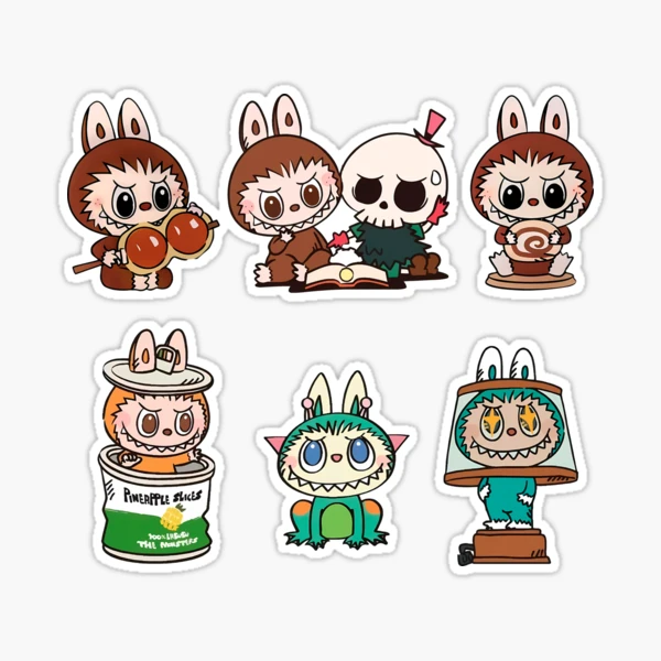 きりしまくんLABUBU スイーズシール 14セット きりしまくんLABUBU スイーズシール 14セット Labubu monsters sticker