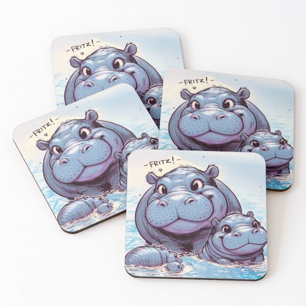 Item preview, Hippo at a family gathering designed and sold by Angela95P.