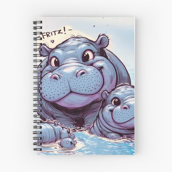 Item preview, Hippo at a family gathering designed and sold by Angela95P.