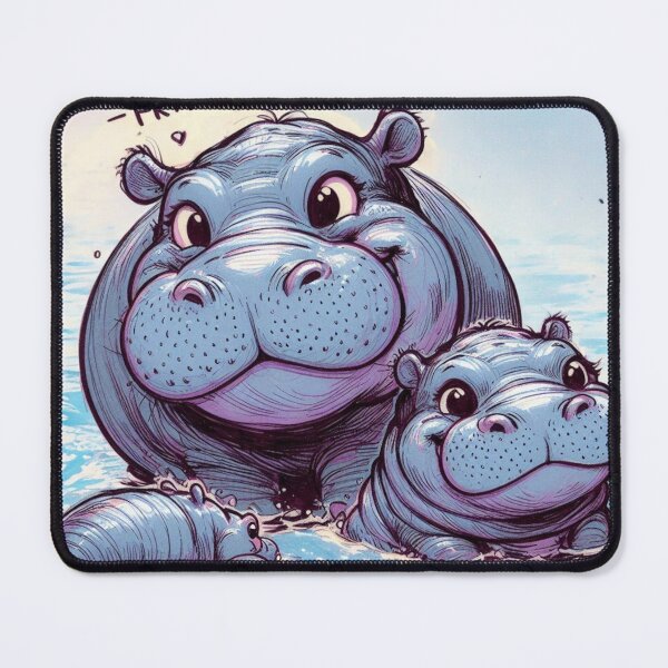 Item preview, Hippo at a family gathering designed and sold by Angela95P.