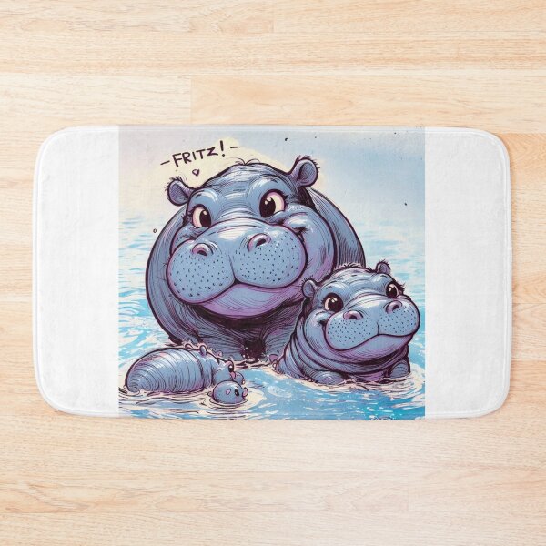 Item preview, Hippo at a family gathering designed and sold by Angela95P.