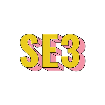 Artwork thumbnail, SE3 Rotherhithe London Postcode Typography Gift by eccrafted