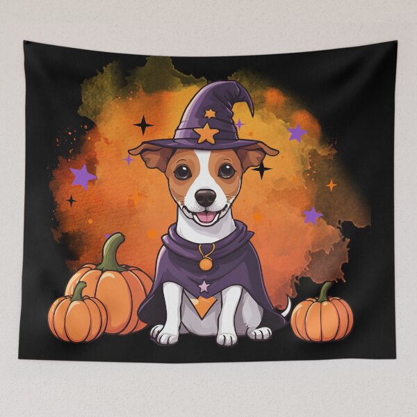 Item preview, Jack Russell Terrier Halloween Wizard Dog – Adorable Jack Russell in Wizard Costume for Halloween designed and sold by GoodyPaws.