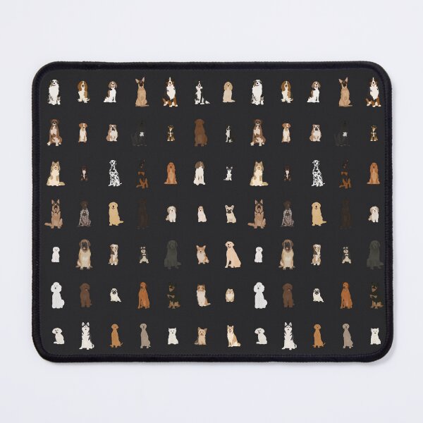 Item preview, Dog Breeds Illustration Chart Black designed and sold by aio.