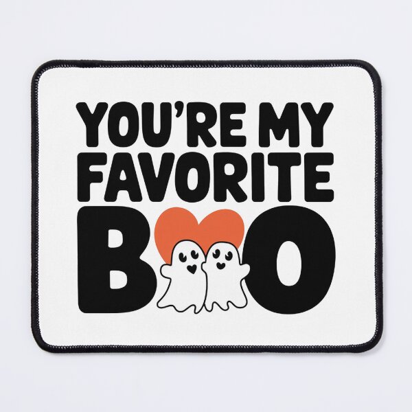 Item preview, You're My Favorite Boo – Cute Ghost Couple Halloween Sticker Design designed and sold by MonkiFlipp.