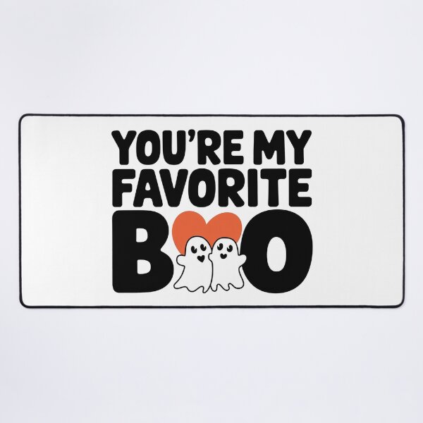Item preview, You're My Favorite Boo – Cute Ghost Couple Halloween Sticker Design designed and sold by MonkiFlipp.