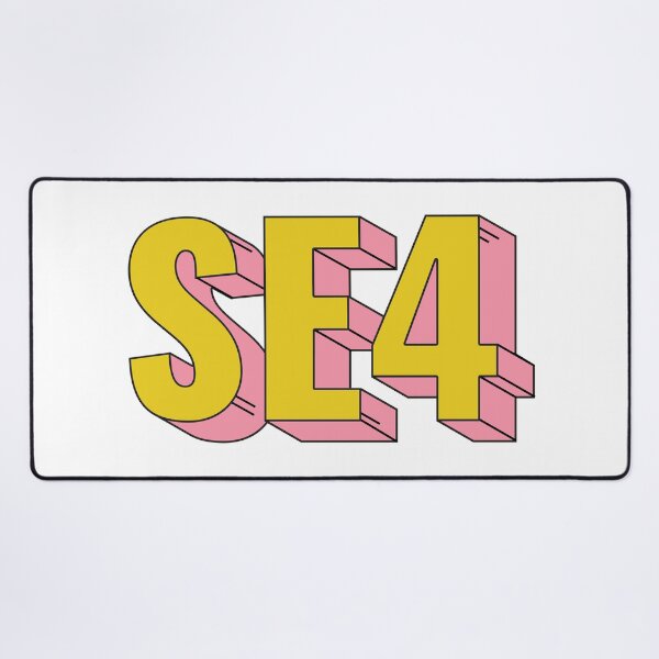 Item preview, SE4 Lewisham London Postcode Typography Gift designed and sold by eccrafted.