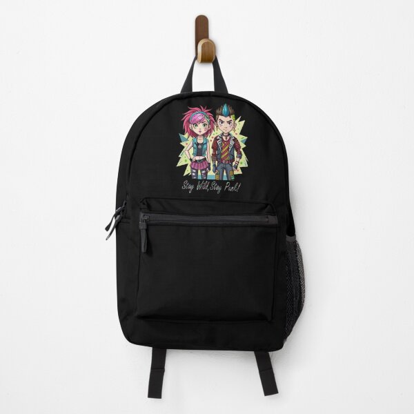 Item preview, Stay Wild, Stay Punk! – Vibrant Punk Duo Art designed and sold by AgarutanPrint.