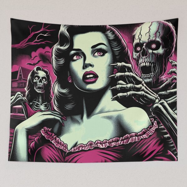 Item preview, Horror Cemetery Girl designed and sold by PulpVintage.