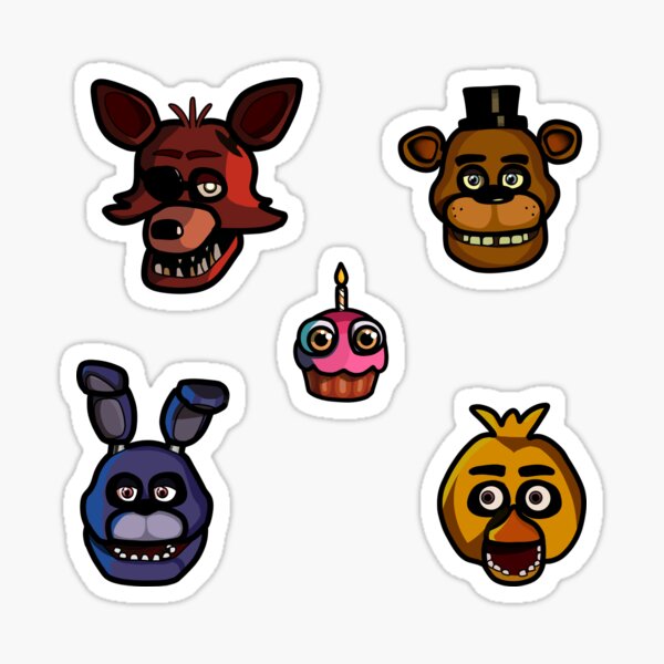 Vista previa del artículo con la obra «Cinco noches en Freddy's Bonnie, Freddy, Chica, Foxy y Cupcake», diseñado y vendido por AveryBMS.