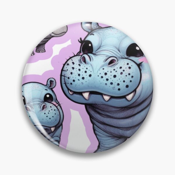 Item preview, Pink Hippo at a family gathering designed and sold by Angela95P.