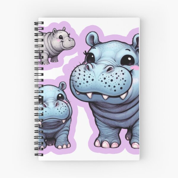 Item preview, Pink Hippo at a family gathering designed and sold by Angela95P.