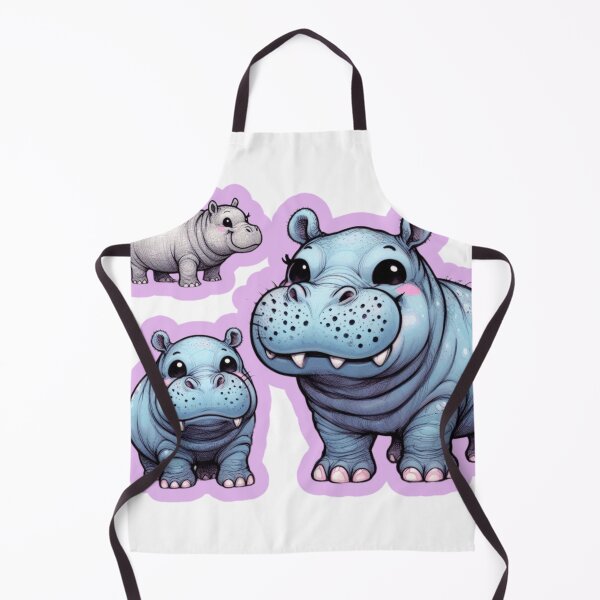 Item preview, Pink Hippo at a family gathering designed and sold by Angela95P.