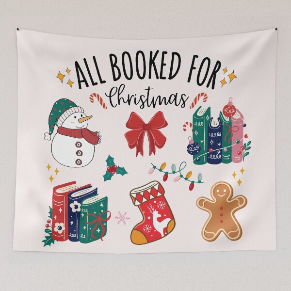 Item preview, All booked for Christmas designed and sold by Neadoodles.