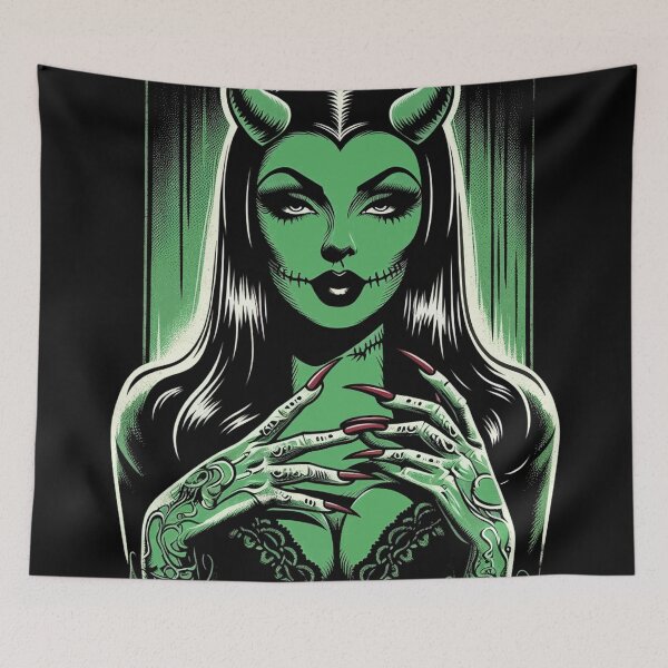 Item preview, Hot Devil Woman designed and sold by PulpVintage.