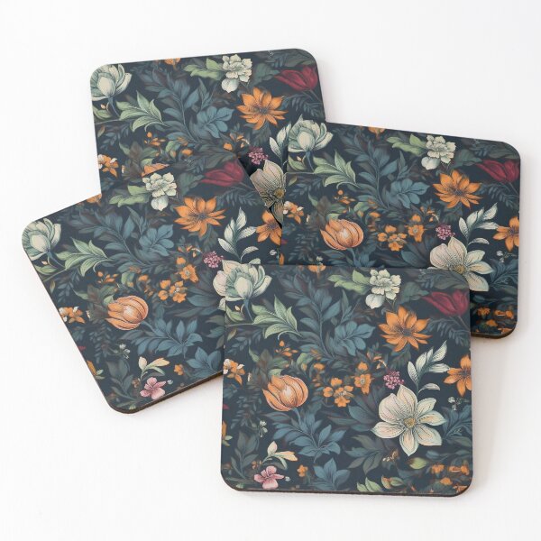 Item preview, Dark Vintage Floral Pattern designed and sold by Feral Confetti.