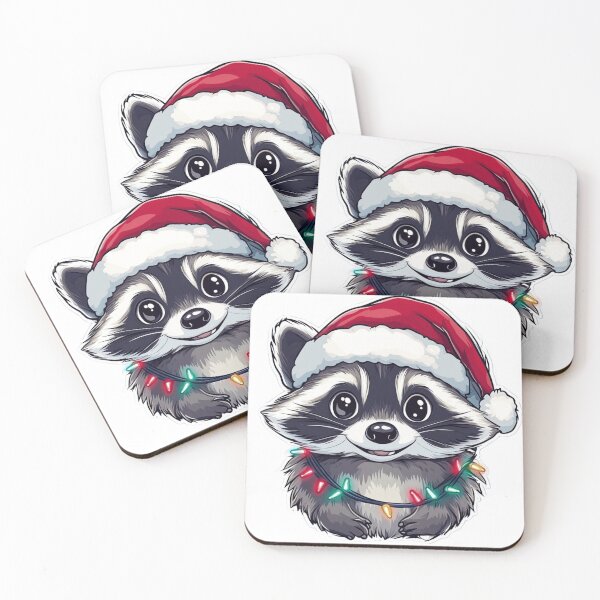 Item preview, Adorable mapache navideño designed and sold by NicolasGlowArt.