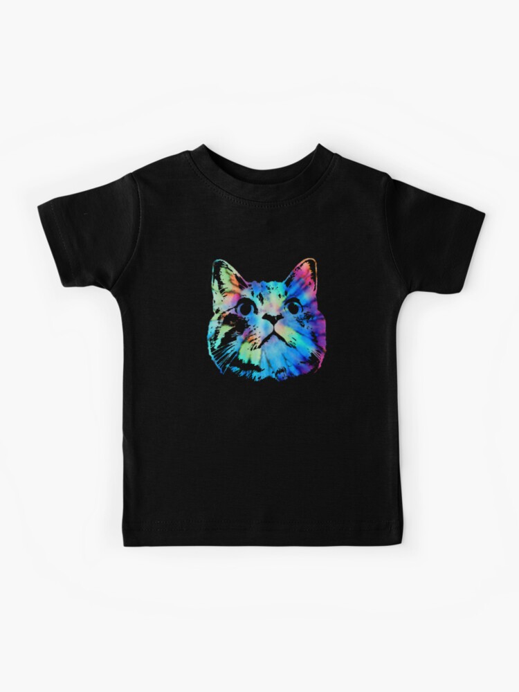 Tie Dye Cat Shirt | Colorful Tye Dye Kitten T-Shirt Tie Dye Cat Shirt | Colorful Tye Dye Kitten T-Shirt