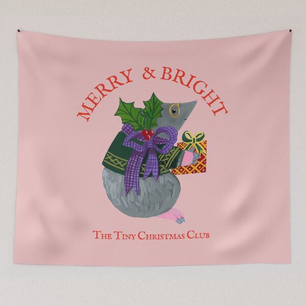 Item preview, Merry & Bright Monty Mole - The Tiny Adorables Christmas Club Angel - The Tiny Christmas Club - Jemma Jamie Skidmore designed and sold by Jemma Jamie Skidmore.