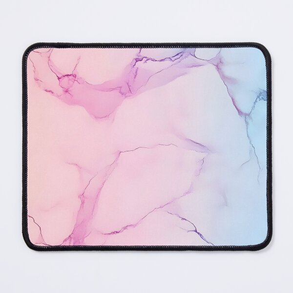 Item preview, Soft Pastel Marble Texture Deskmat - Pink, Yellow, and Blue Abstract Marble Art Mousepad - Elegant Office Decor, Large Gaming Mat designed and sold by Mousetopia.