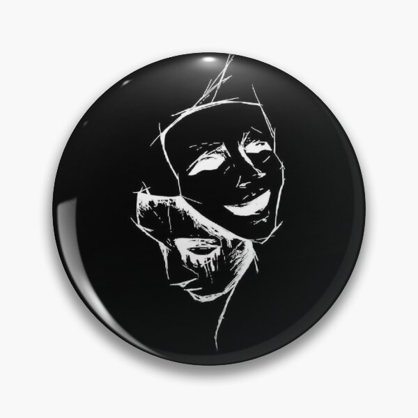Item preview, Black & White Dual Masks designed and sold by SimplyPsycho.