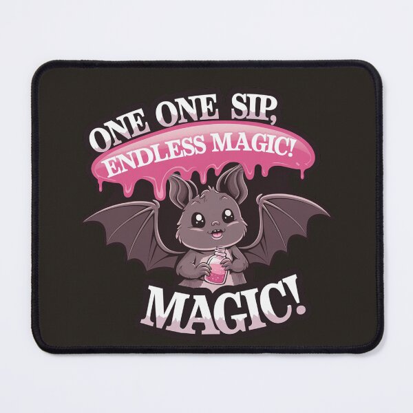 Item preview, Copy of One Sip, Endless Magic – Cute Bat Halloween Potion Sticker Design designed and sold by MonkiFlipp.